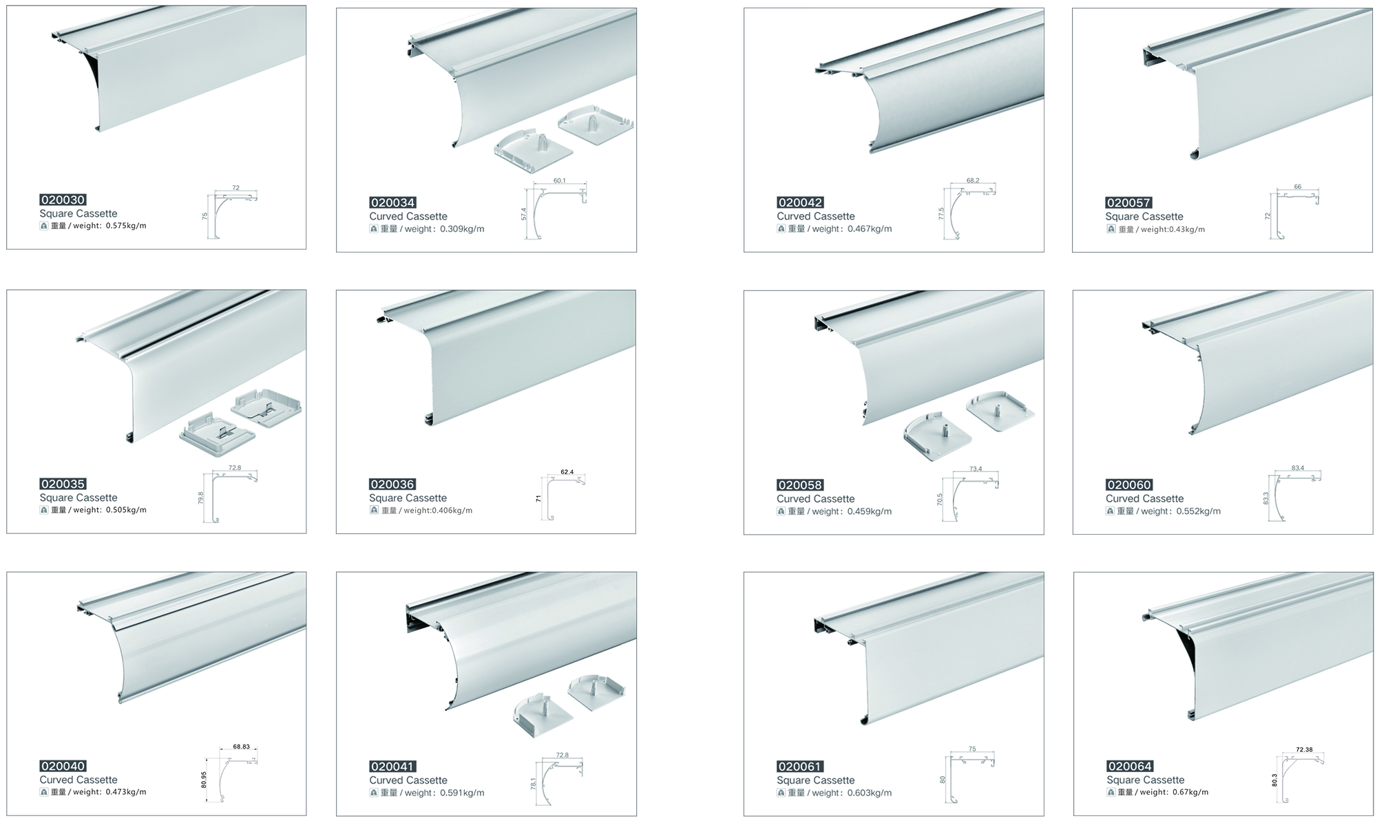 roller blind cassette