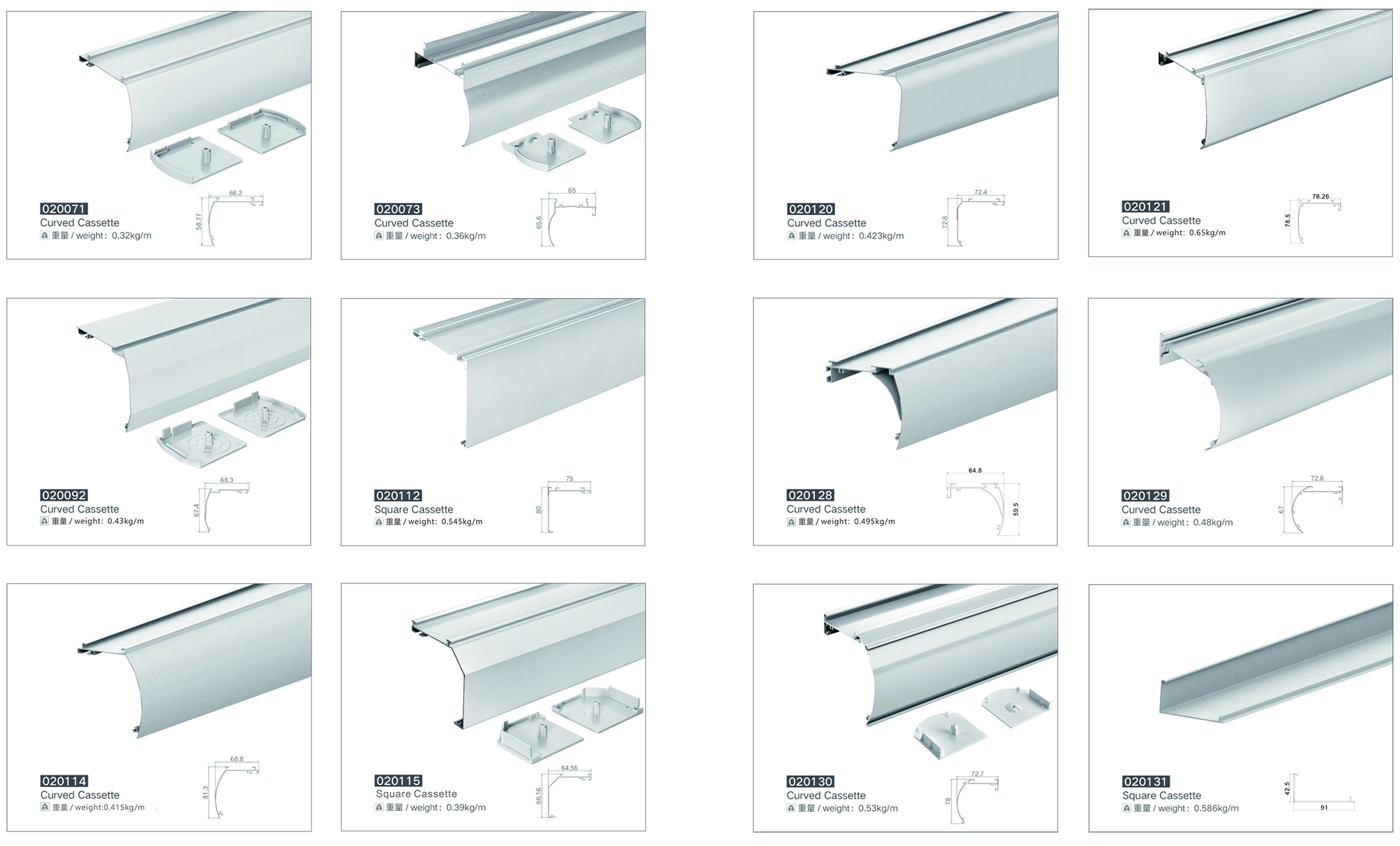 roller blind cassette