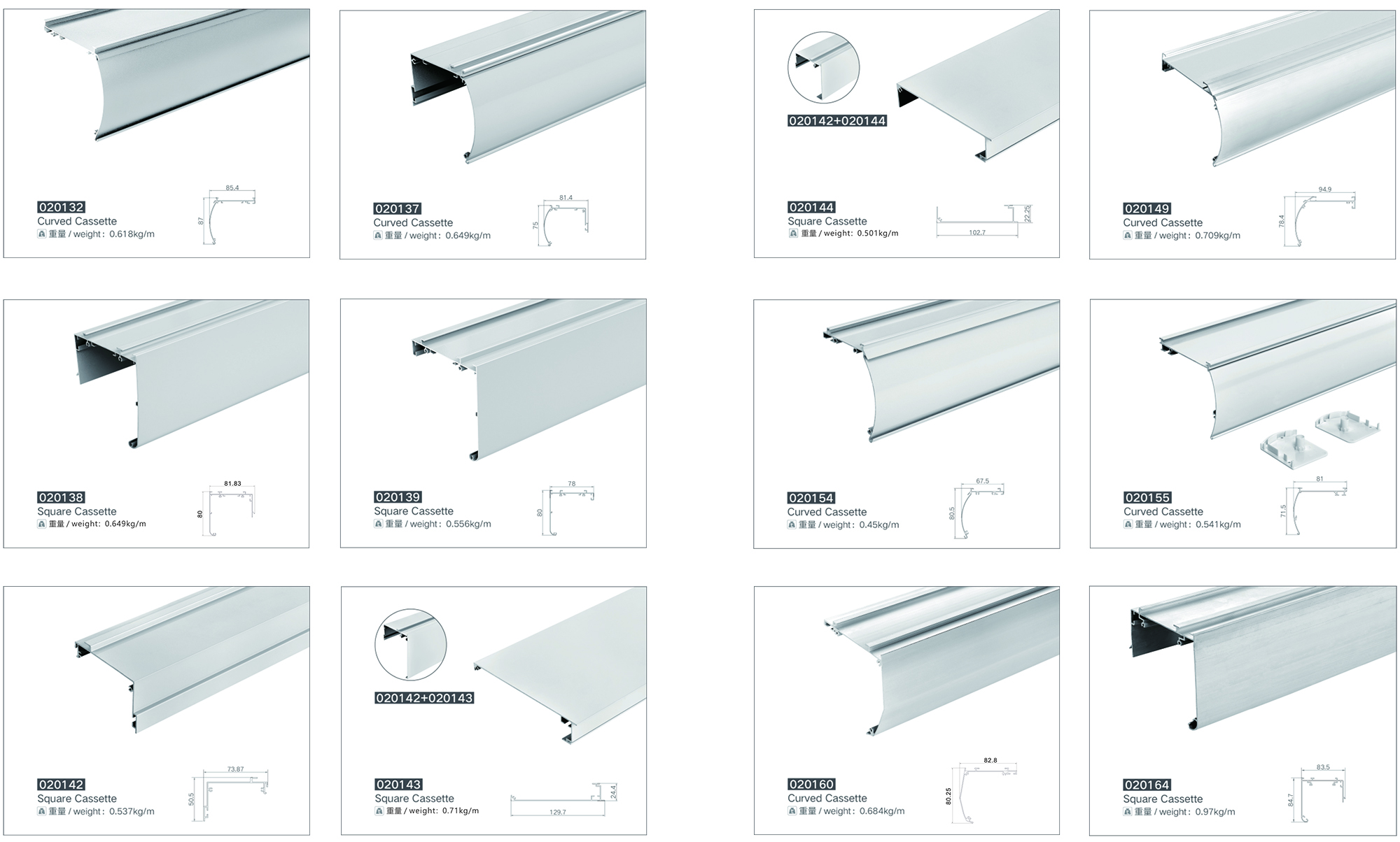 roller blind cassette