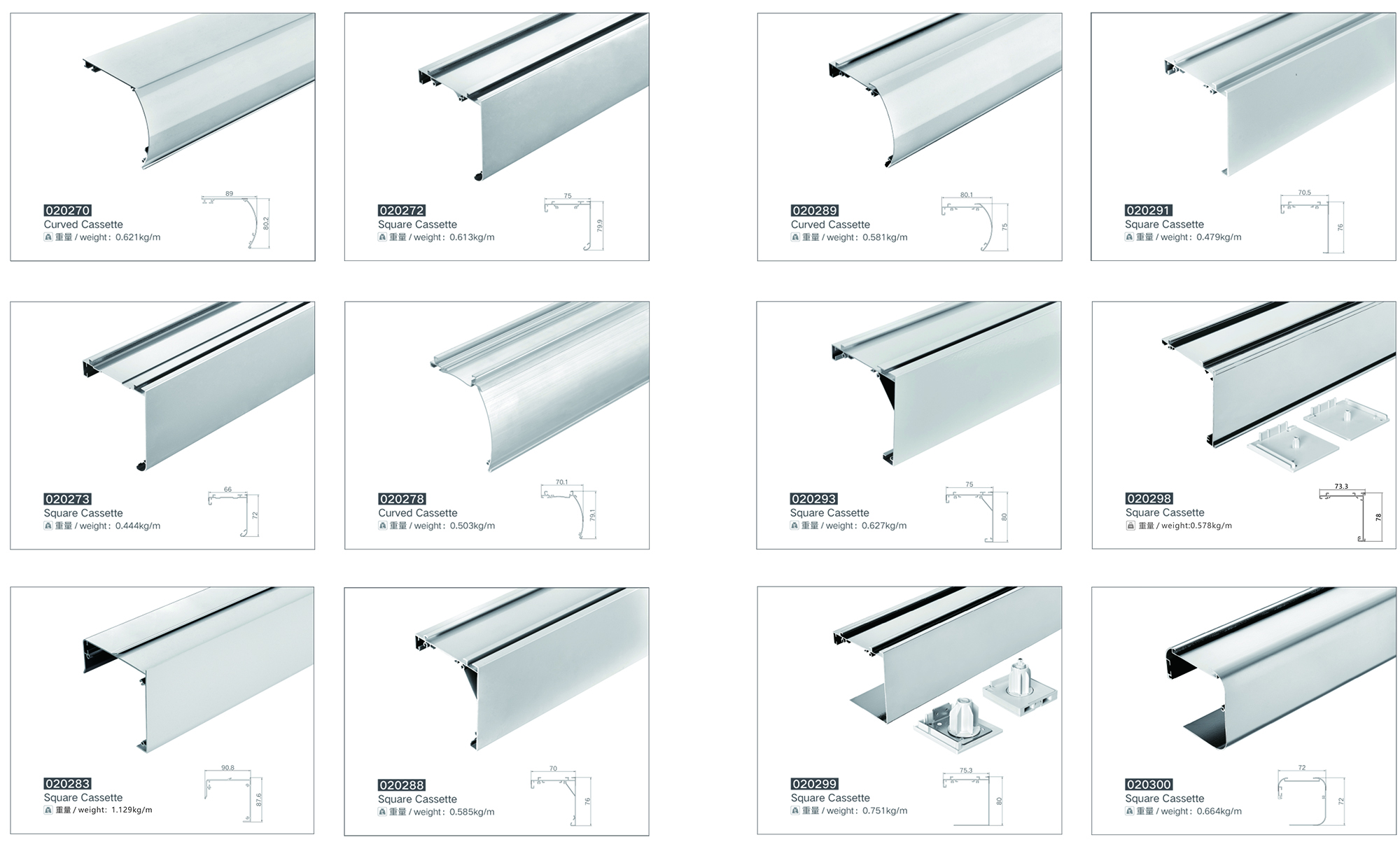 roller blind cassette