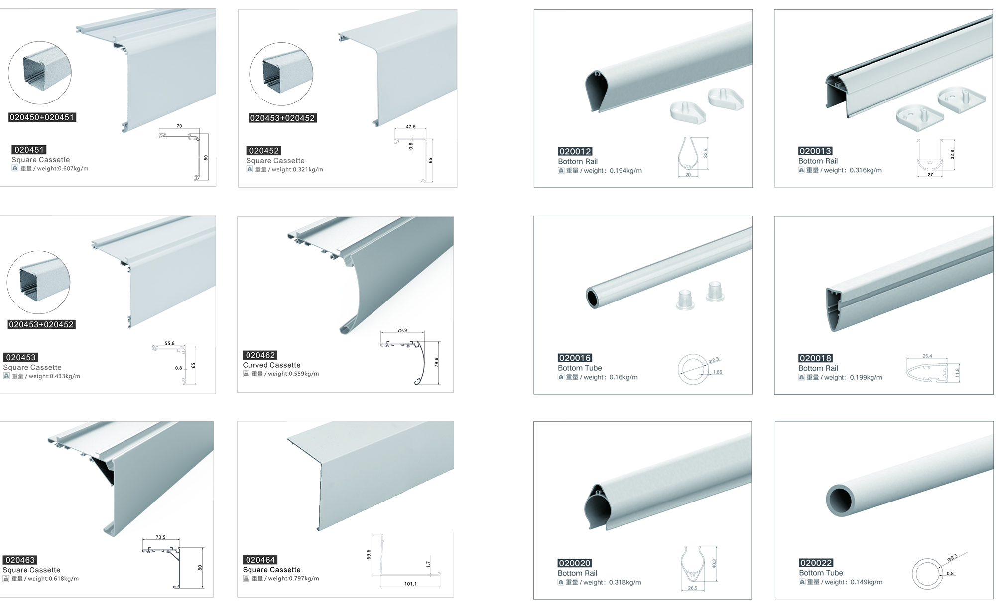 roller blind cassette
