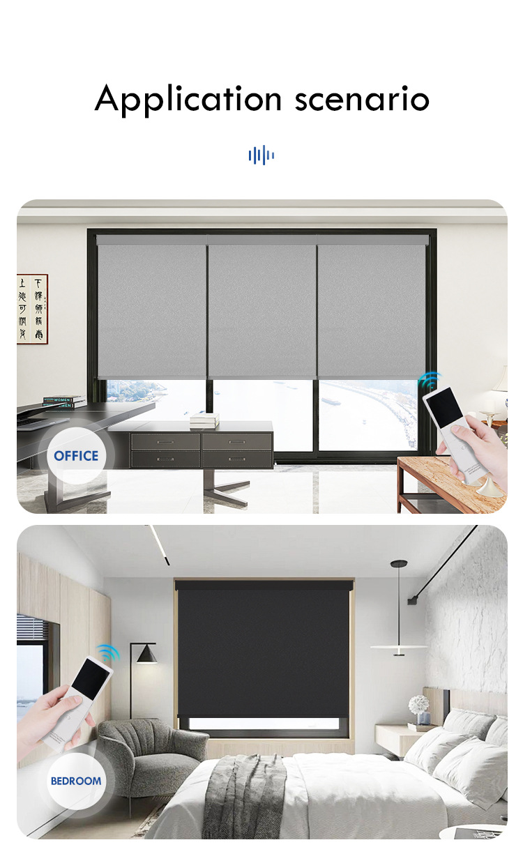 motorized blackout roller blinds