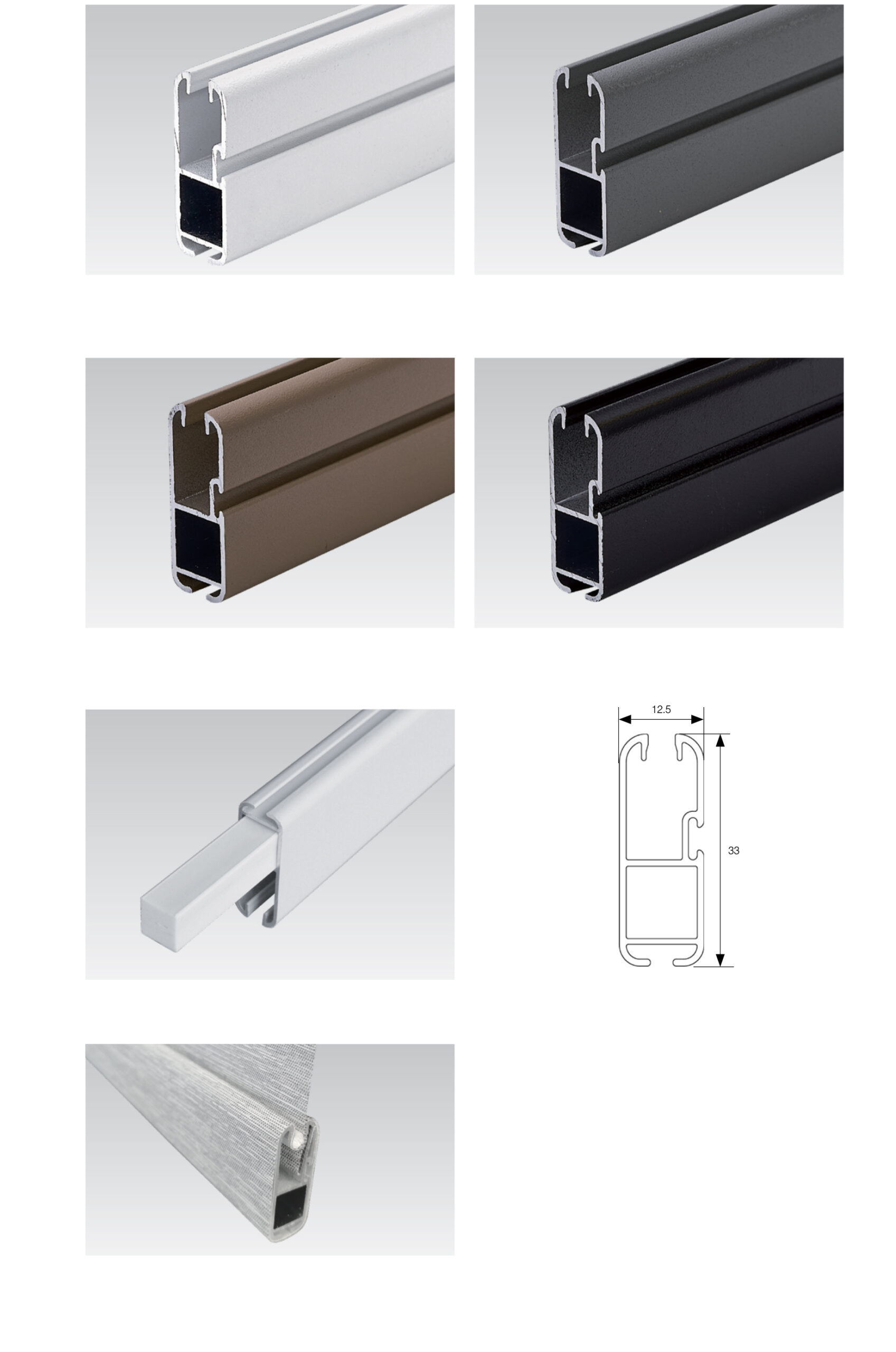 fabric wrapped bottom rail