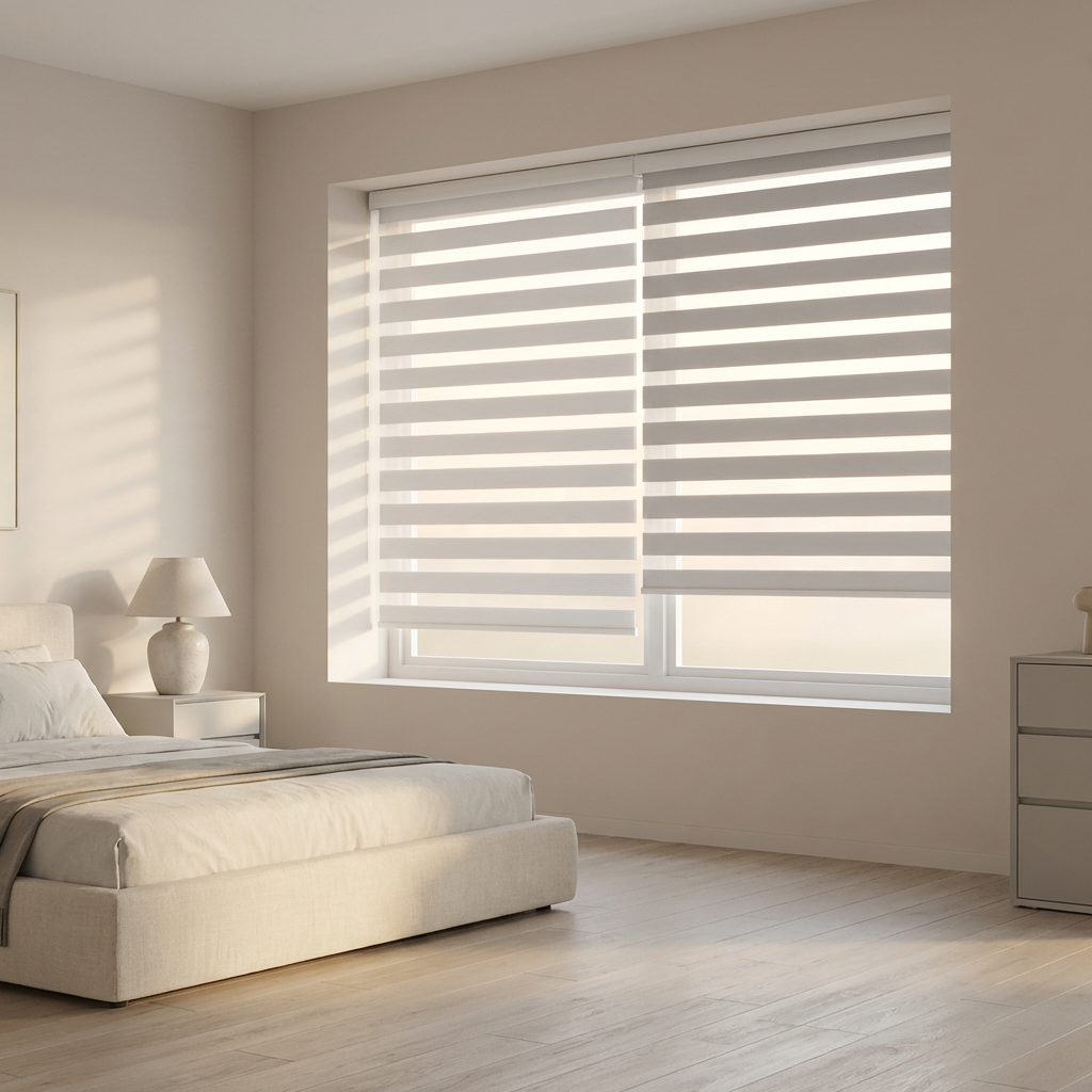 custom size electric zebra blinds