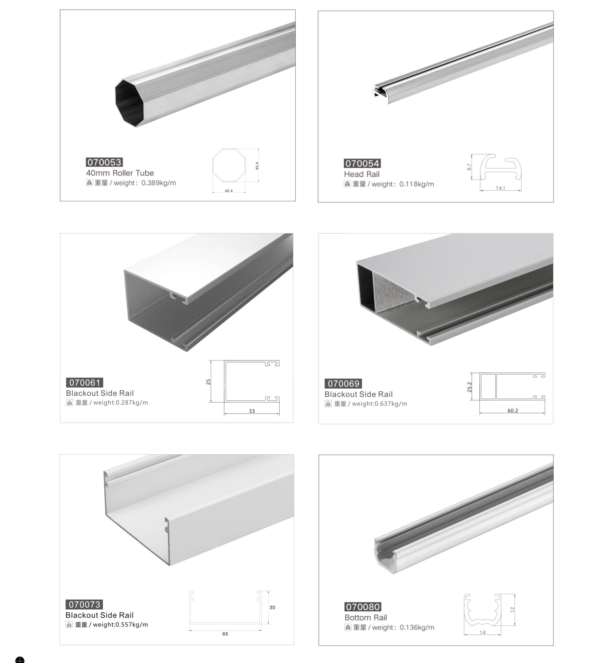 roller blind side track