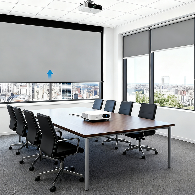 roller blinds with square top cover