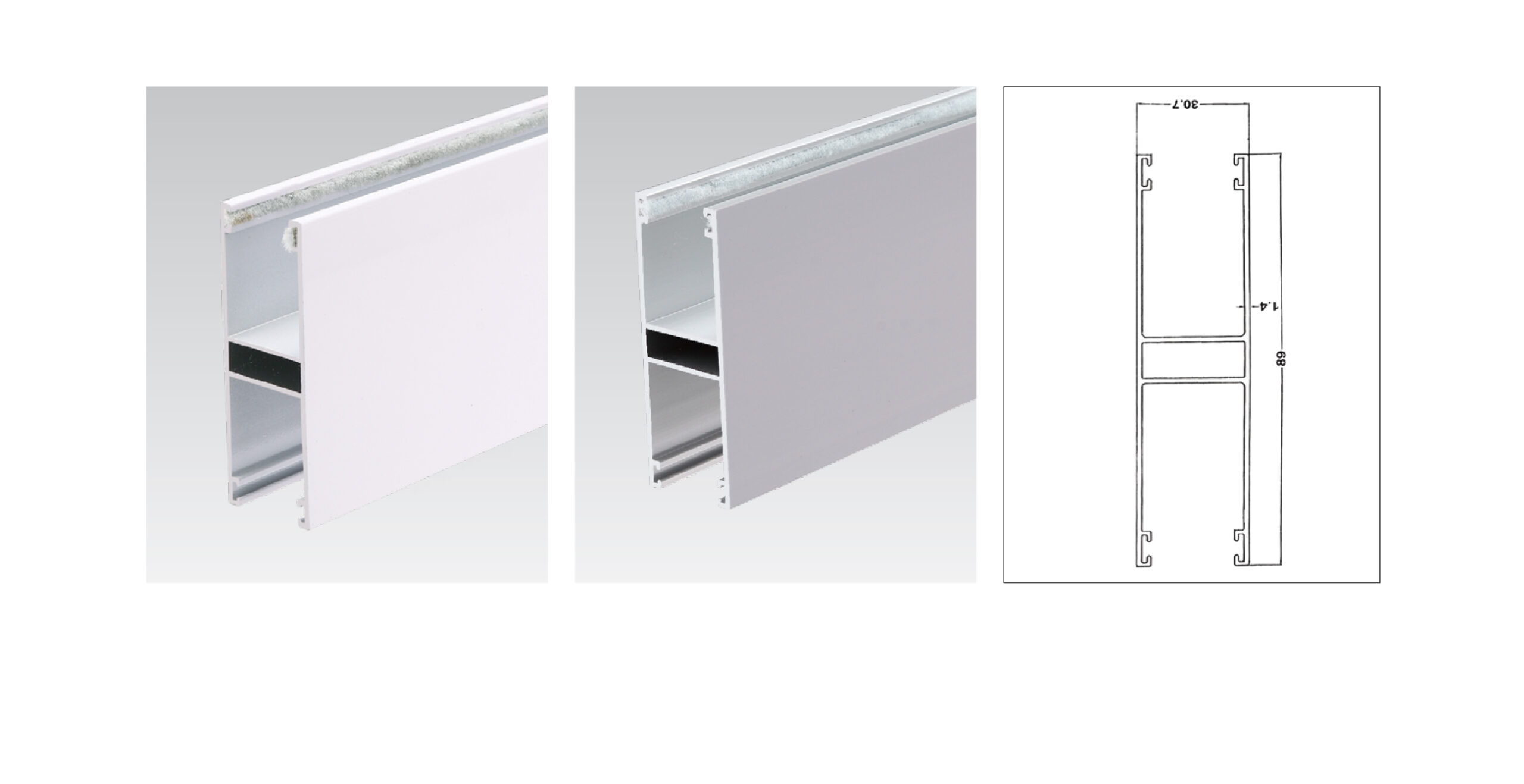 roller blind side track